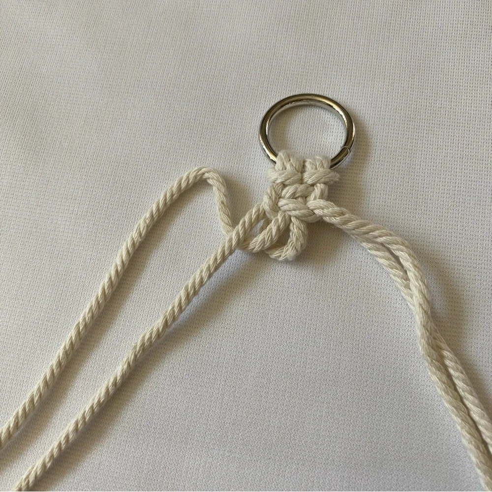 Wooden Hanging Swing with Rope